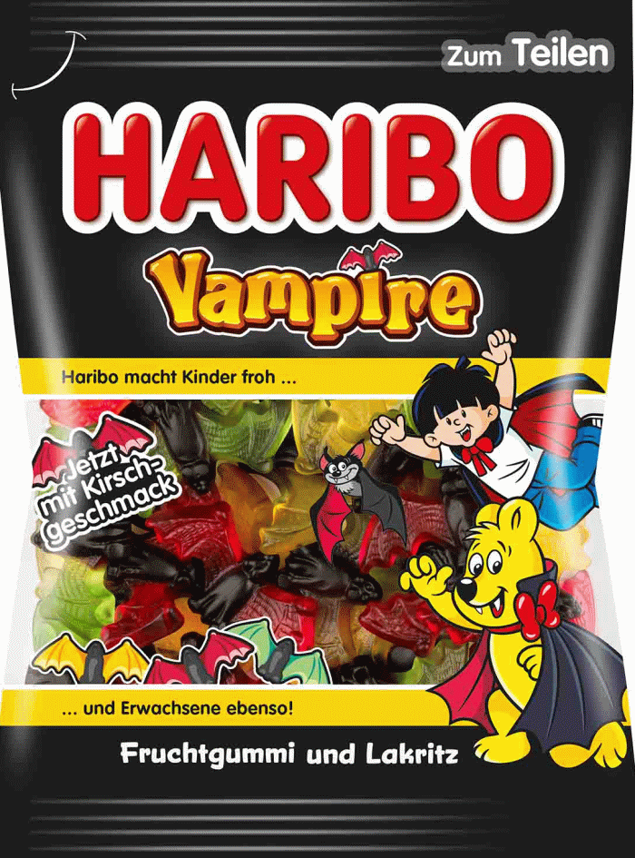 Haribo Lakritze & Fruchtgummi Vampire 175g