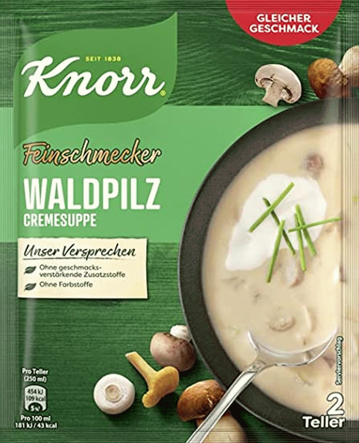 Knorr Feinschmecker Waldpilzcremesuppe