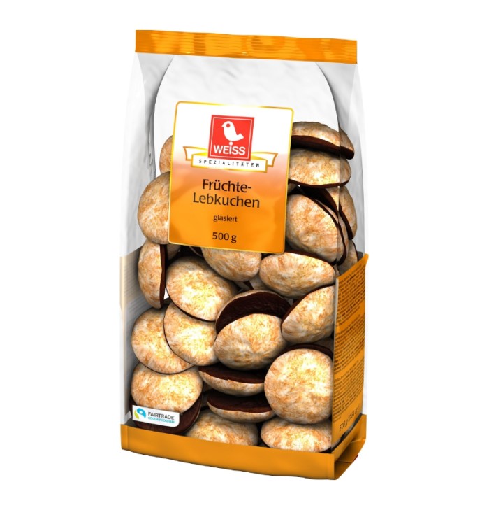 Weiss Früchte-Lebkuchen glasiert 500g