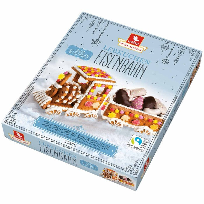 Weiss Lebkuchen Eisenbahn zum Selbstbauen 1035g