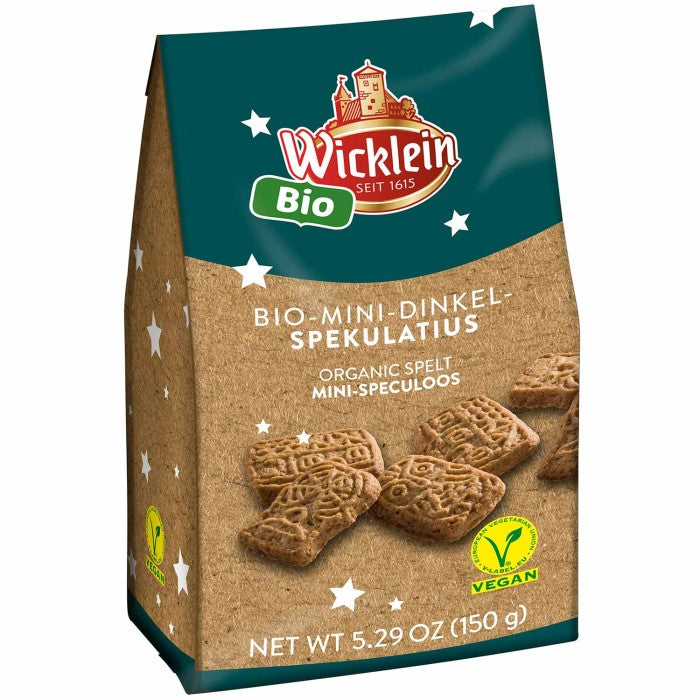 Wicklein Bio Mini Dinkel Spekulatius Vegan 150g