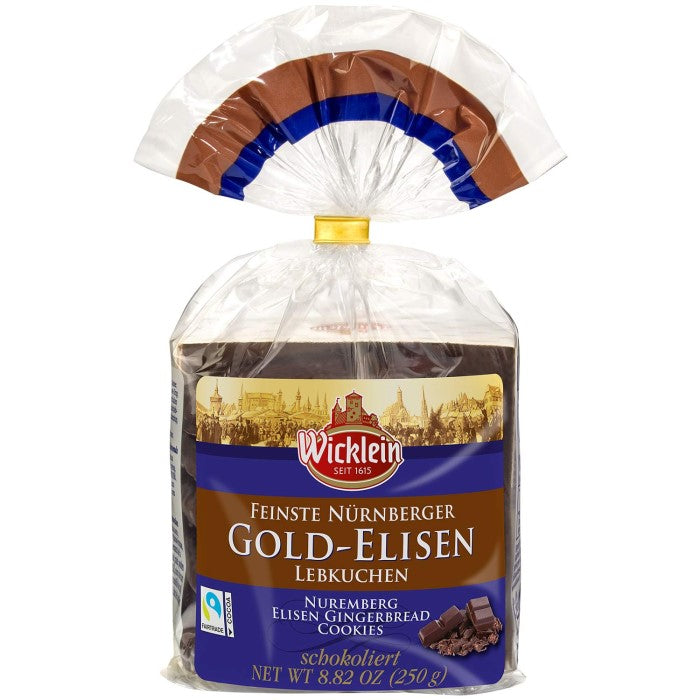 Wicklein Feinste Nuremberg Gold Elisen Gingerbread chocolate 250g