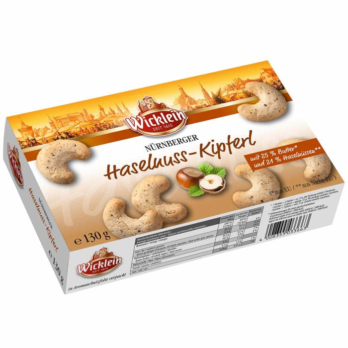 Wicklein Nürnberger Haselnuss-Kipferl 130g / 4.58oz