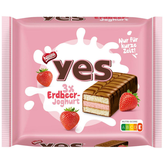 Nestlé Yes Kuchenriegel Erdbeer-Joghurt 3 Stück 96g / 3.38oz