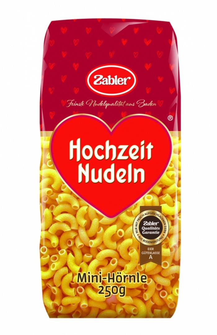 Zabler Hochzeit Nudeln Mini Hörnle 250g