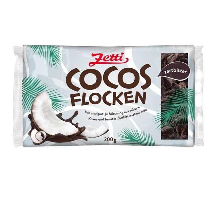 Zetti Cocos Flocken in Zartbitterschokolade 250g / 8.81oz