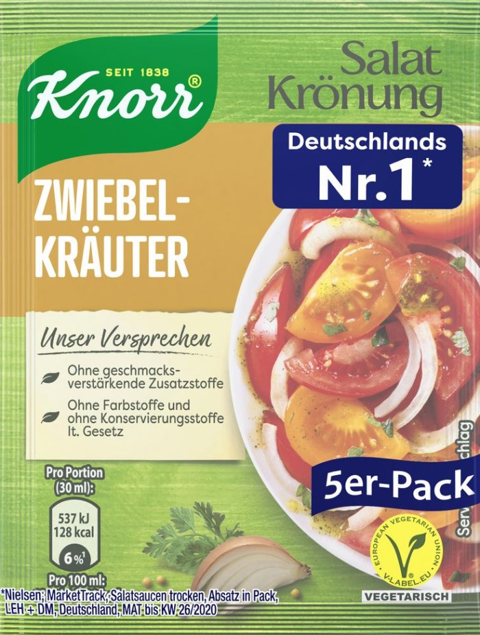 Knorr Salatkrönung Zwiebel Kräuter 5er Pack