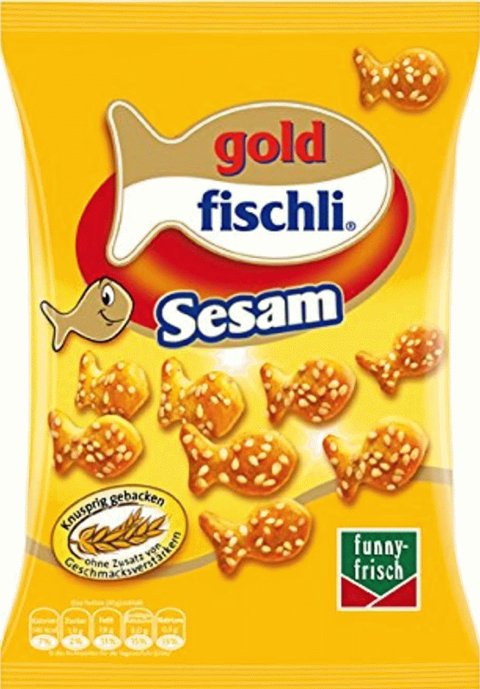 funny-frisch Gold Fischli Sesam 100g