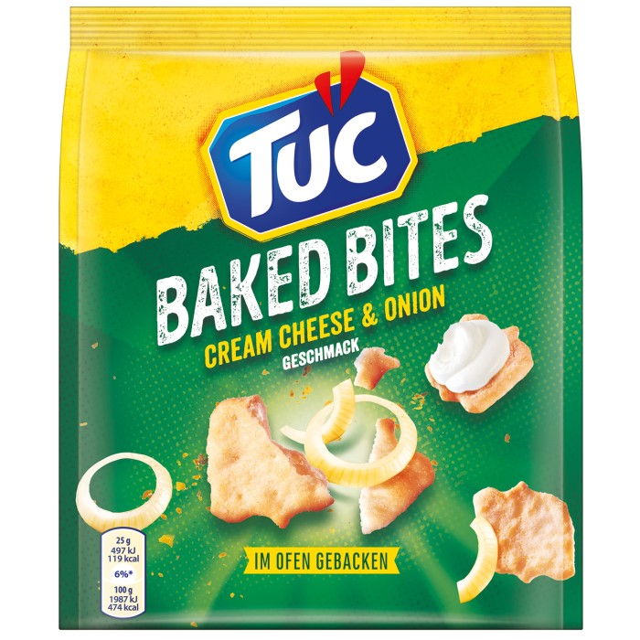 Tuc Baked Bites Cracker Cream Cheese & Onion 110g